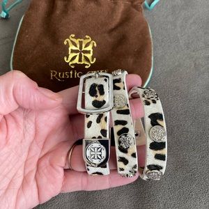 NEW Rustic Cuff Bracelets in Leopard